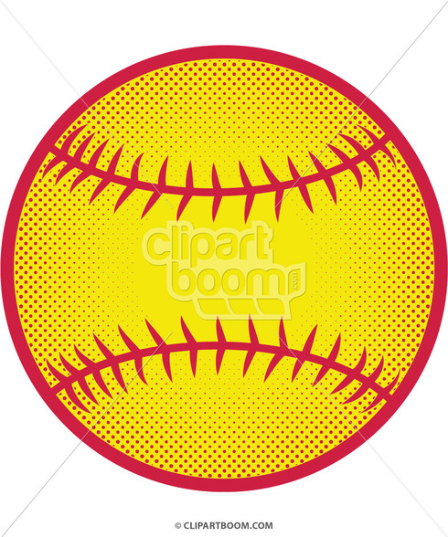 490x588 Softball Clip Art
