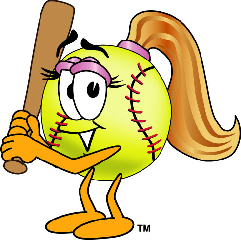494x492 Softball Clip Art