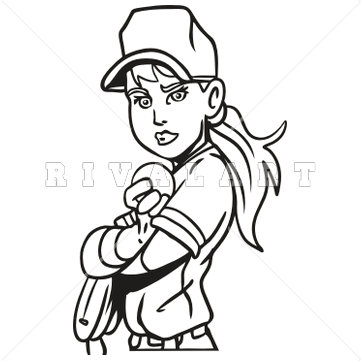 361x361 Black Baseball Player Clipart