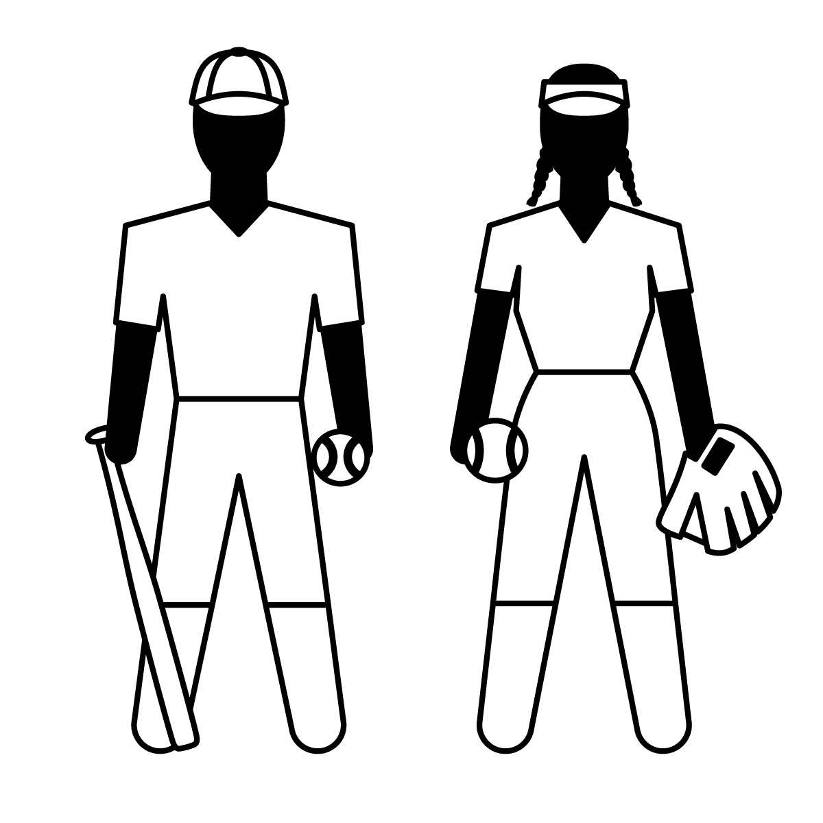 1200x1200 Baseball Clipart Softball