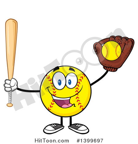 450x470 Male Softball Clipart