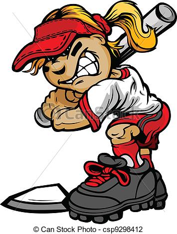 355x470 Softball Clip Art