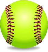 157x170 Softball Clip Art