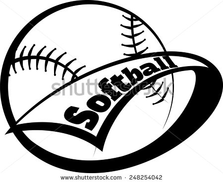450x371 Softball Image Clipart Image