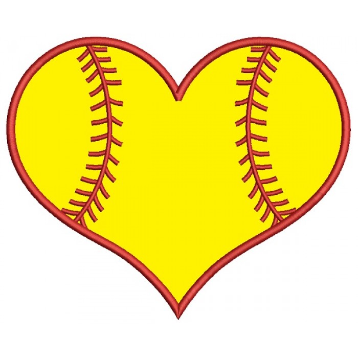 700x700 Graphics For Heart Shaped Softball Graphics