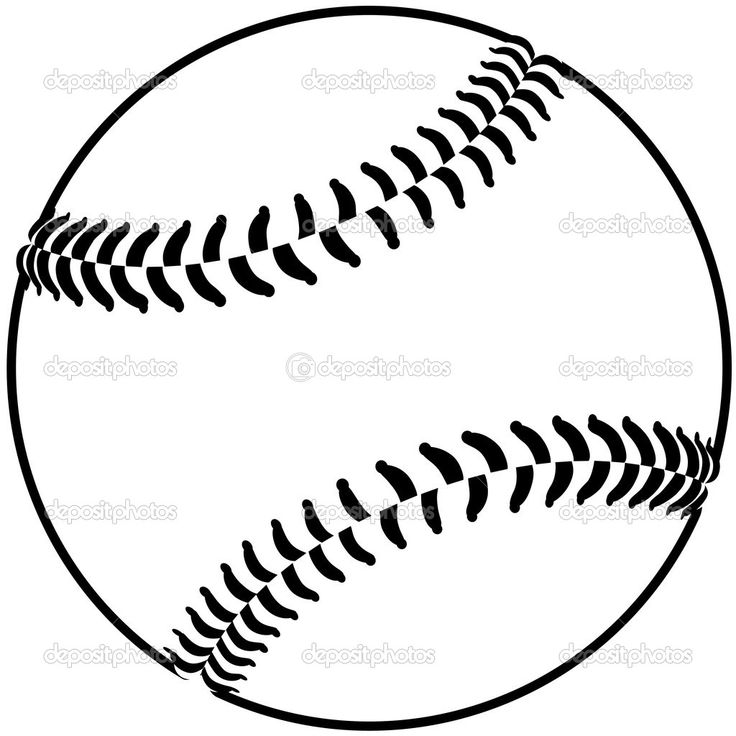 736x736 Softball Laces Clip Art
