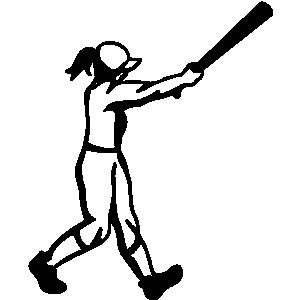 300x300 Women Clipart Softball