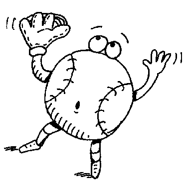 375x366 Funny Softball Clipart