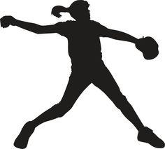 236x213 Softball Player Silhouette Clipart