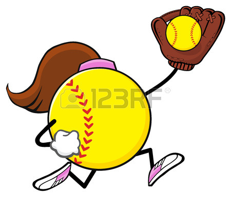 450x385 220 Girls Softball Stock Illustrations, Cliparts And Royalty Free