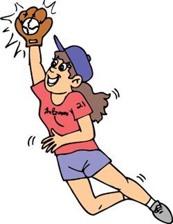 Softball Player Clipart | Free download on ClipArtMag