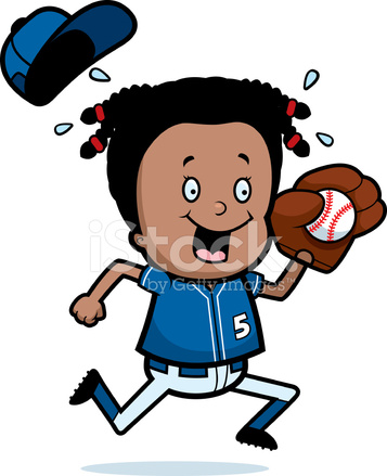 357x439 Cartoon Child Softball Stock Vector