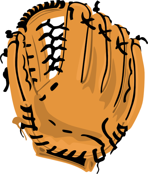 510x600 Softball Glove Clipart