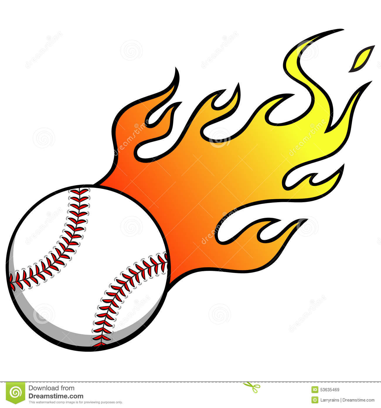 1300x1390 Flame Clipart Softball