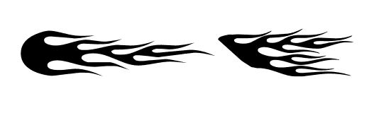 520x160 Flames Clipart