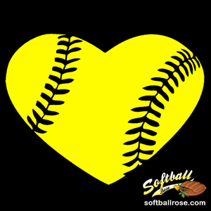 300x300 Softball Heart Clipart