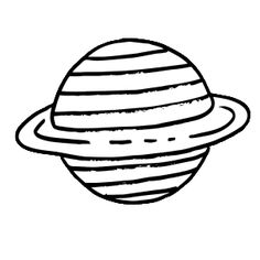 236x236 Free Science Themed Coloring Pages, Featuring Simple Black