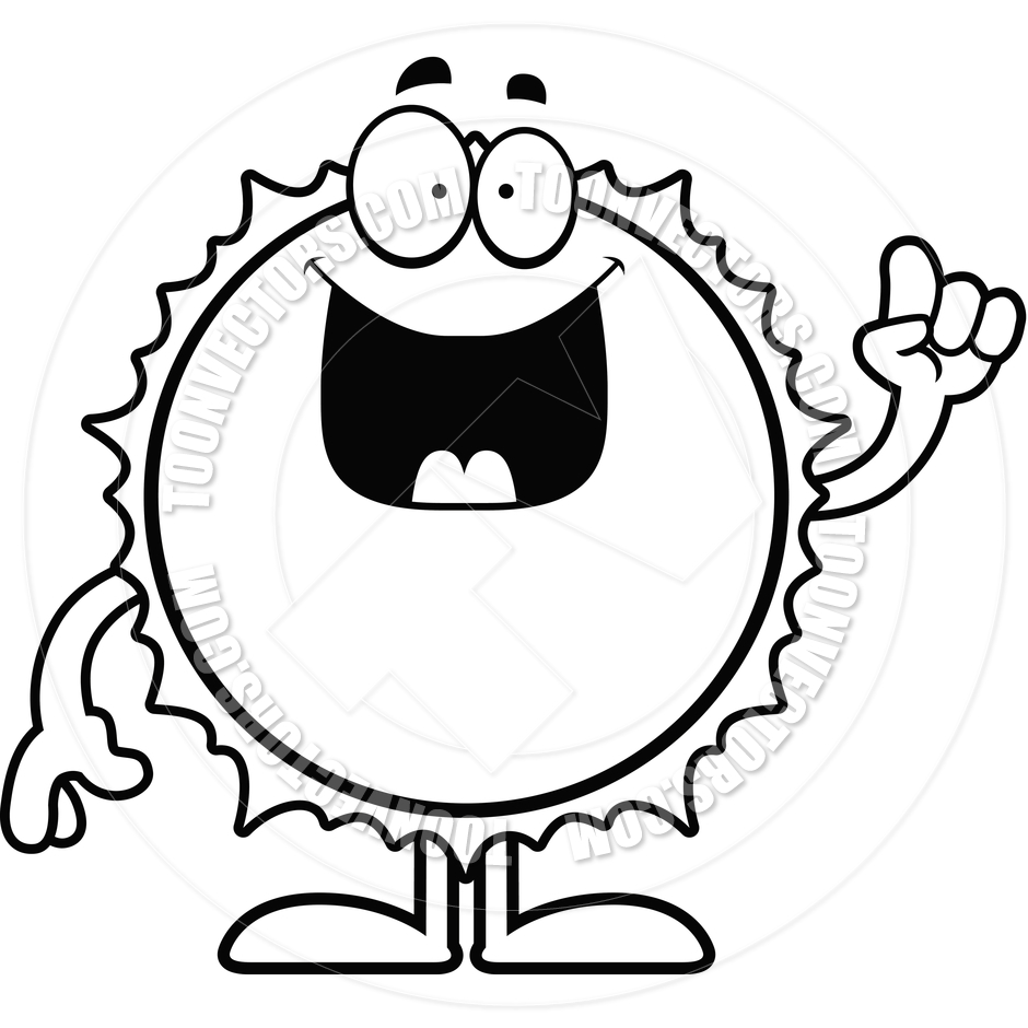 940x940 Cartoon Sun Idea (Black And White Line Art) By Cory Thoman Toon