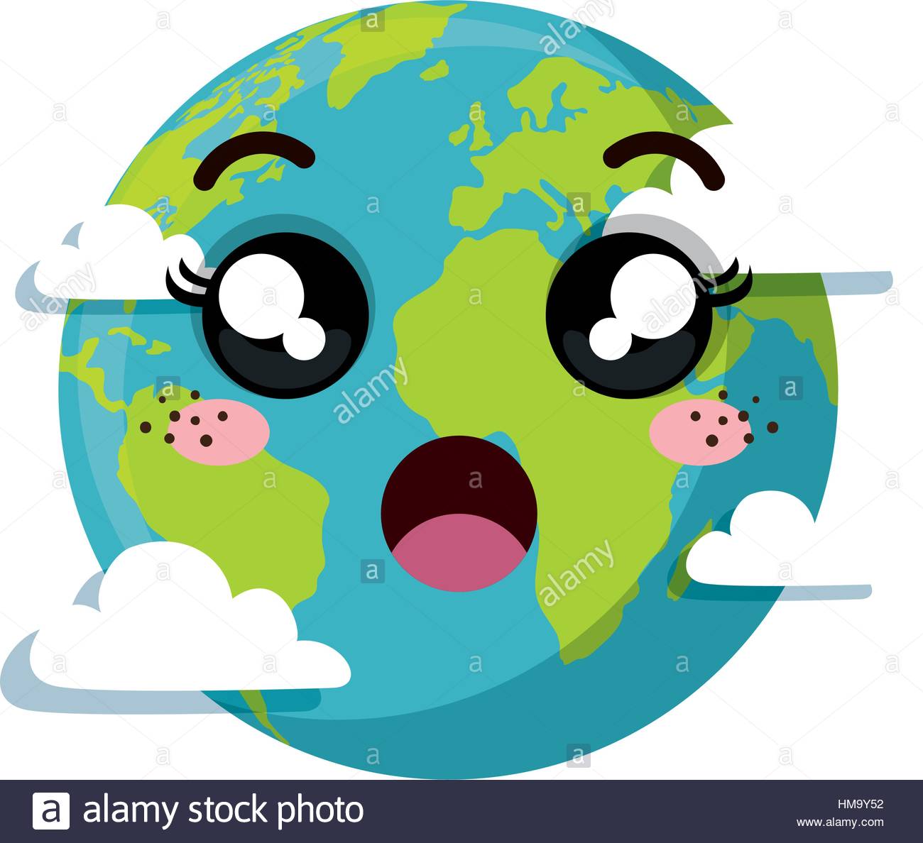 1300x1188 Planet Earth Character Of The Solar System Vector Illustration