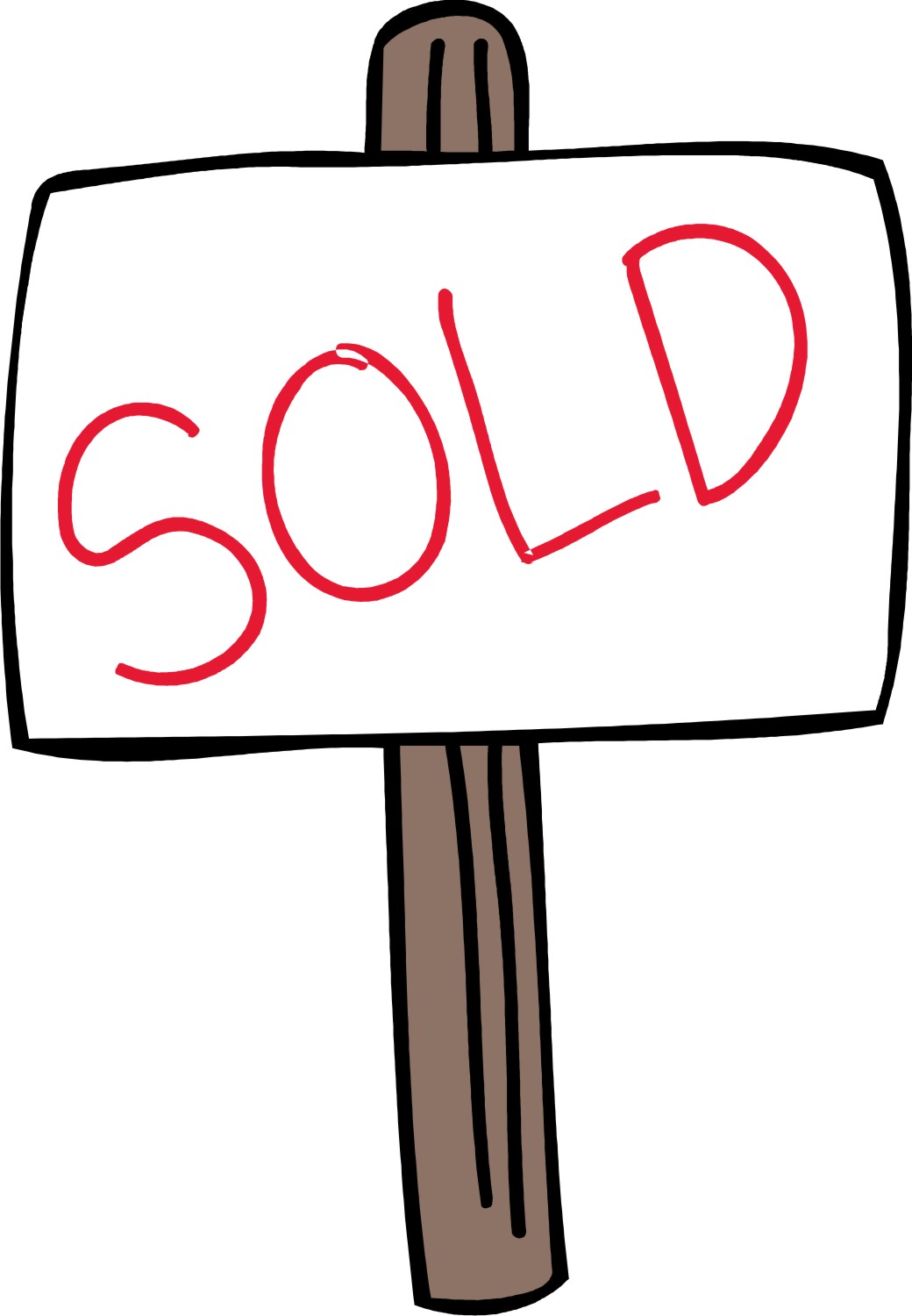 1040x1500 Sold Sign Clipart
