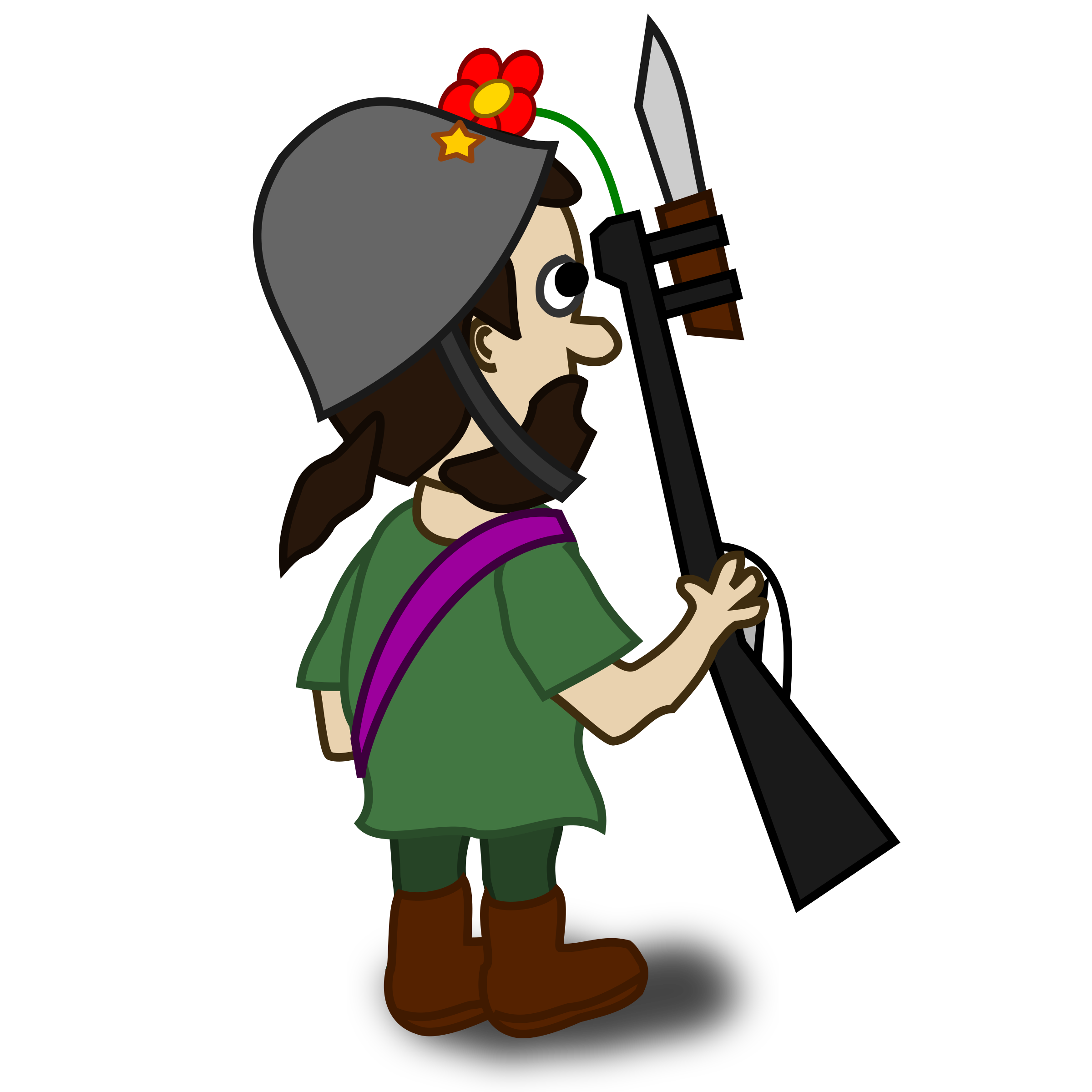 2400x2400 Soldier Clipart Comic Person