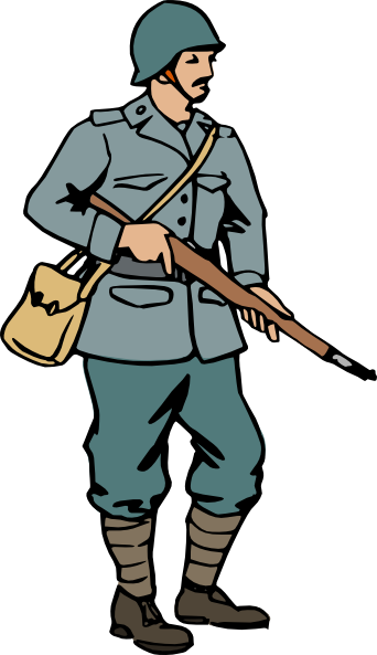 342x593 Italian Soldier Clip Art