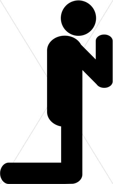 377x612 Kneeling Clipart