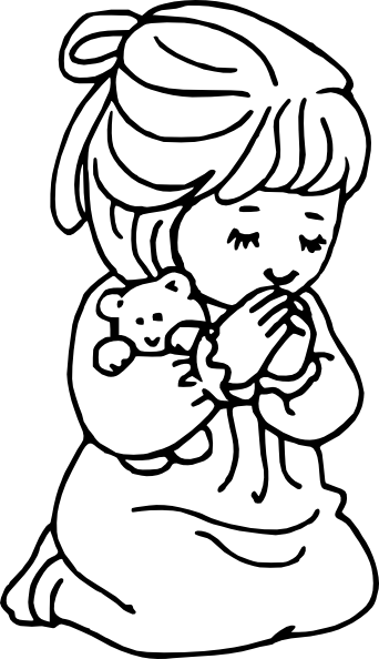 342x594 Free Kneeling In Prayer Clipart