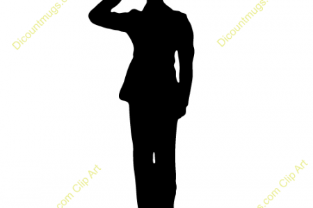 450x300 Saluting Soldier Silhouette Clip Art
