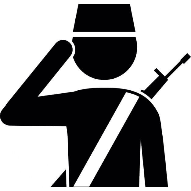 626x626 Soldiers Clipart Salute Logo