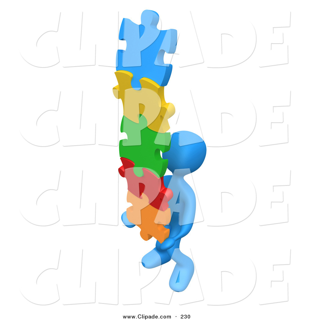 1024x1044 Solution Clipart Clip Art A 3d Blue Person Carrying A Stack