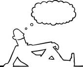 170x139 Clipart Of Person Thinking Of Something K6244470