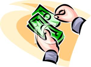 300x222 Colorful Cartoon Of Human Hands Sorting Money