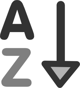 270x299 Increase Alphabetically Clip Art