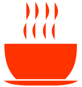 282x299 Orange Hot Soup Bowl Clip Art