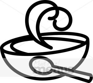 300x270 Soup Bowl Clipart