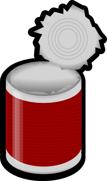 354x599 Clipart Of A Can
