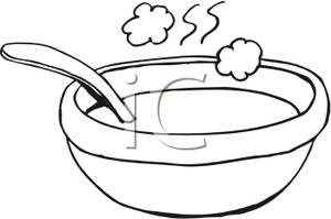 300x199 Soup Clipart Black And White Letters