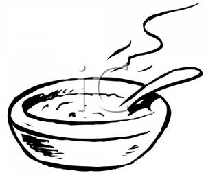300x255 Black And White Bowl Of Soup