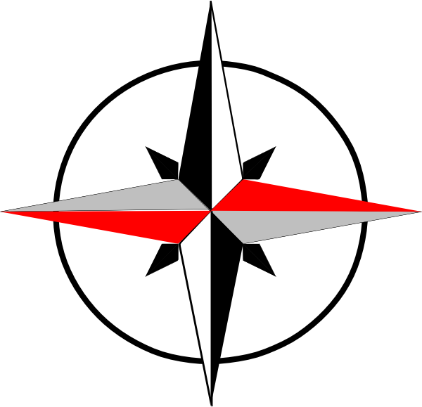 600x579 East West Compass Final Clip Art