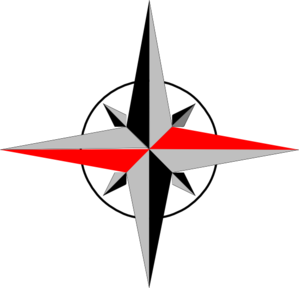 299x288 East West Compass Two Clip Art
