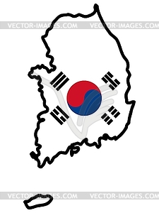 225x300 South Korea Map Clip Art