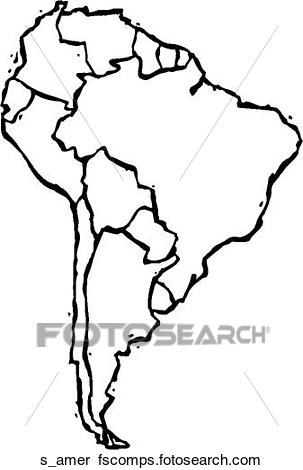 303x470 Clipart Of South America S Amer