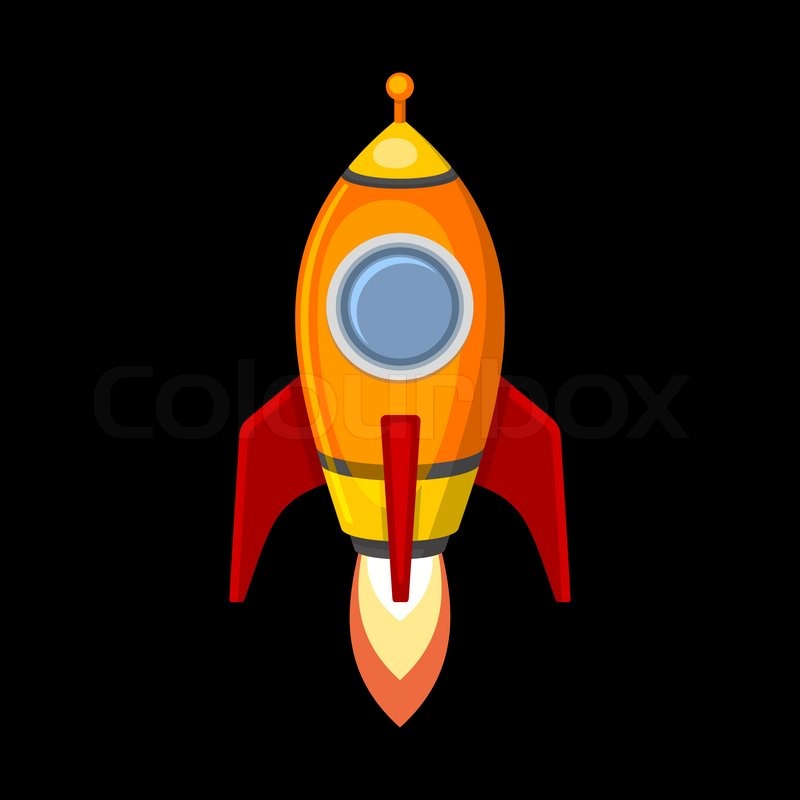 800x800 Spaceship Clipart Black Background
