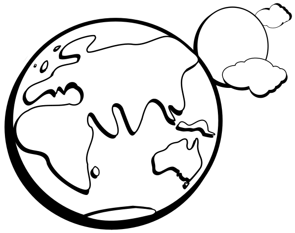 597x472 Space Clipart Black And White