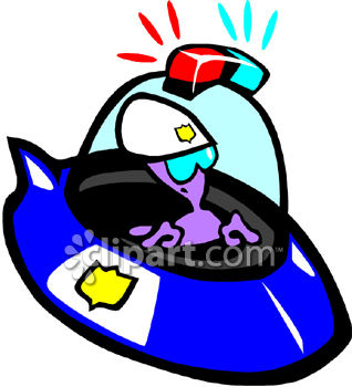318x350 Space Man Officer In A Flying Saucer Clipart