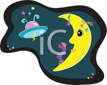 350x278 Flying Saucer Or Spaceship In Outer Space