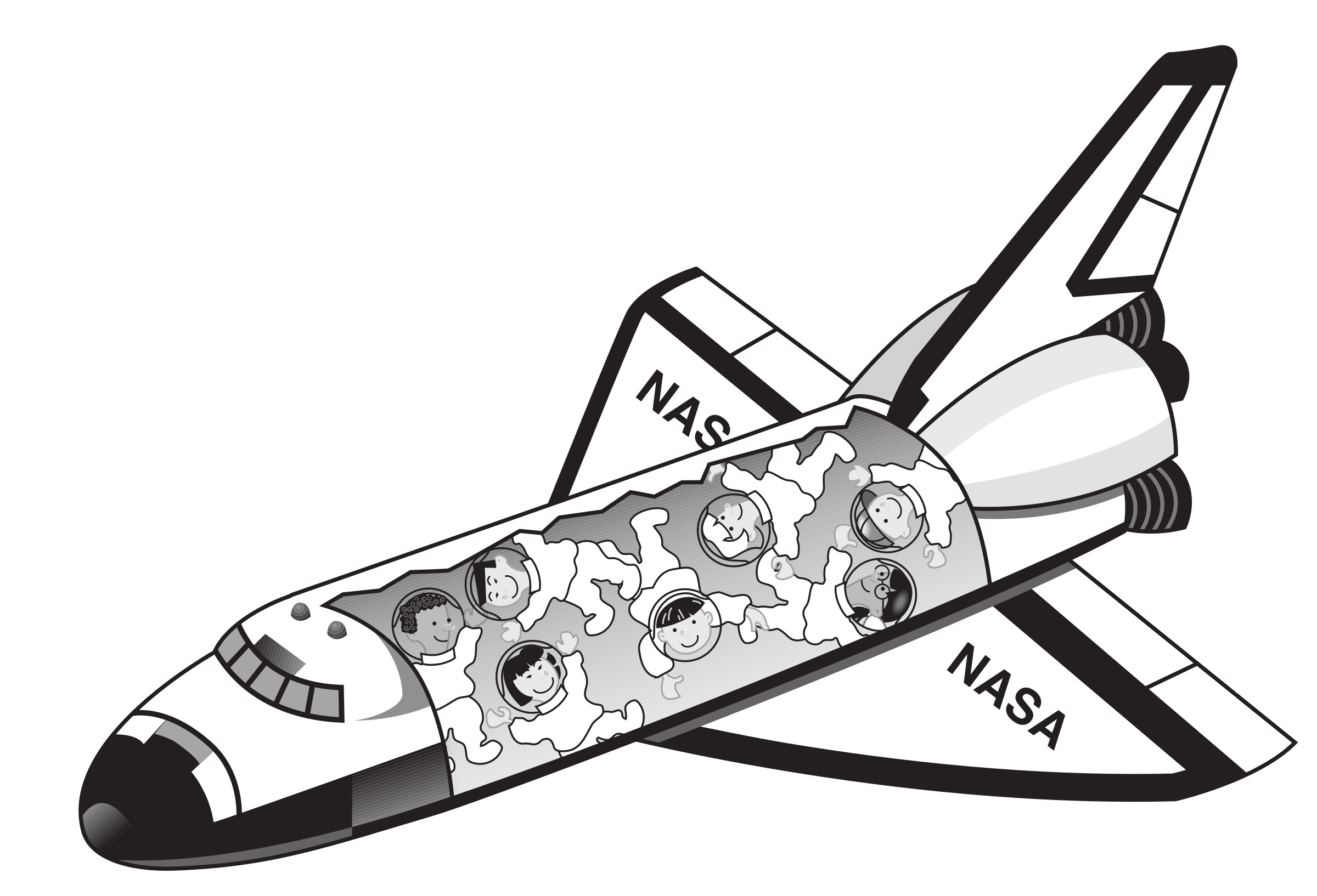 2400x1634 Space Shuttle Desktop Clipart
