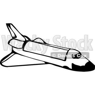 400x400 Shuttle In Outer Space Clipart Illustration Djart