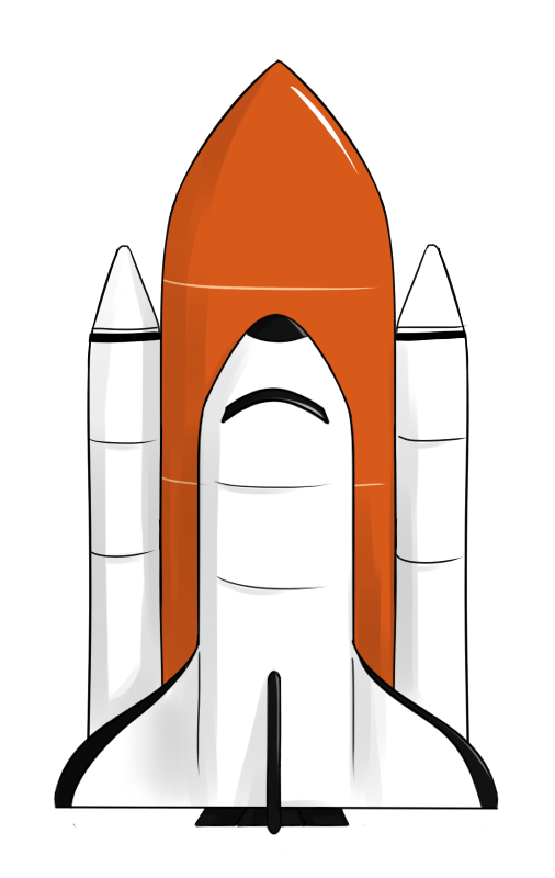 506x800 Orange Spaceship Cliparts 241387